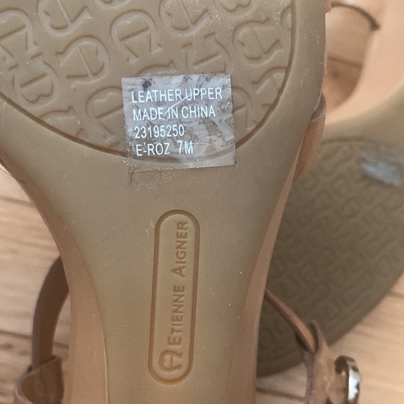 NEW Etienne Aigner sandals sz 7 - Picture 5 of 6